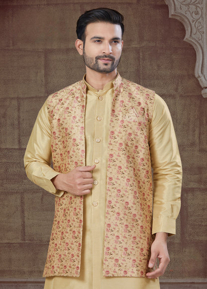 Peach chiffon crystal evening sari with sequin and thread embroidery