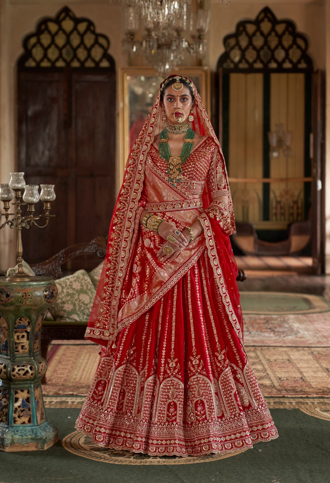 Exclusive Designer Fuchsia Pink Bridal Lehenga with Embroidered and Applique Work NAVYA COLLECTION 2025