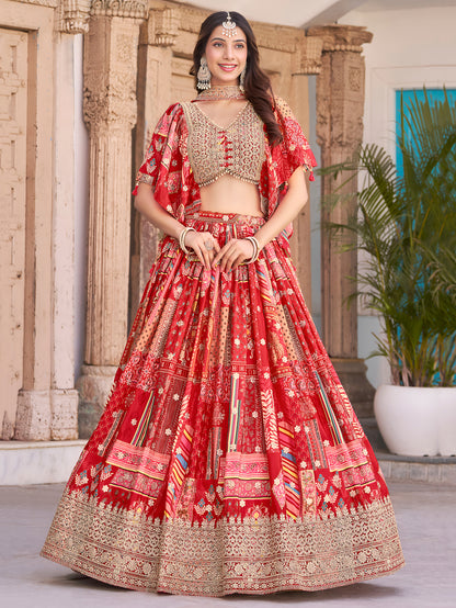 Eleganter rosa-grauer Braut-Lehenga mit Zarkan-Stickerei und Pailletten