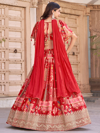 Eleganter rosa-grauer Braut-Lehenga mit Zarkan-Stickerei und Pailletten