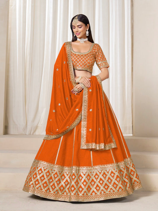Eleganter rosa-grauer Braut-Lehenga mit Zarkan-Stickerei und Pailletten