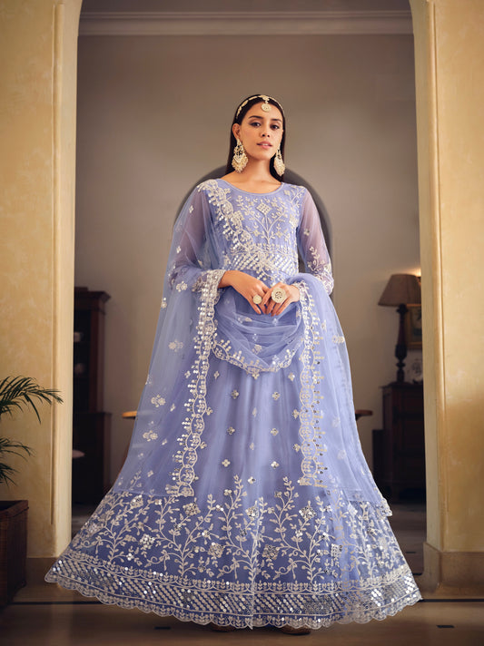 Gelbes Kleid / Abendkleid für besondere Anlässe aus Seide und Stickerei