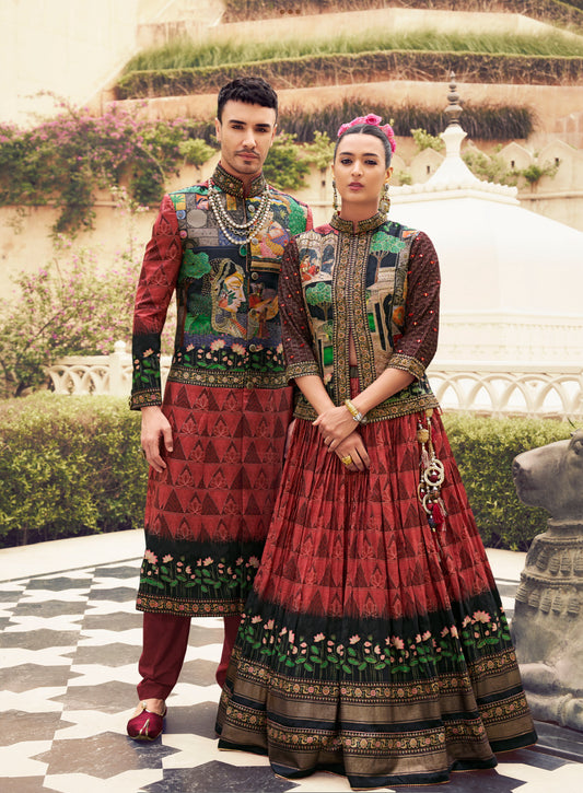 Eleganter rosa-grauer Braut-Lehenga mit Zarkan-Stickerei und Pailletten