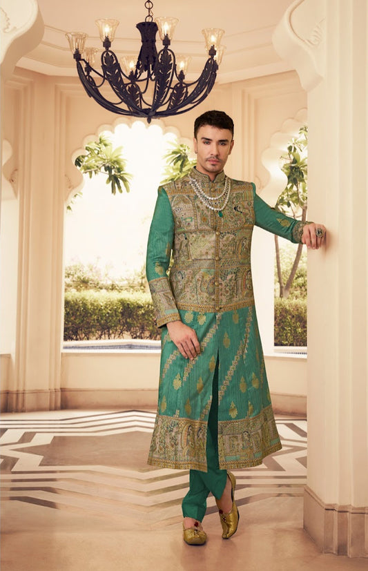 Eleganter rosa-grauer Braut-Lehenga mit Zarkan-Stickerei und Pailletten