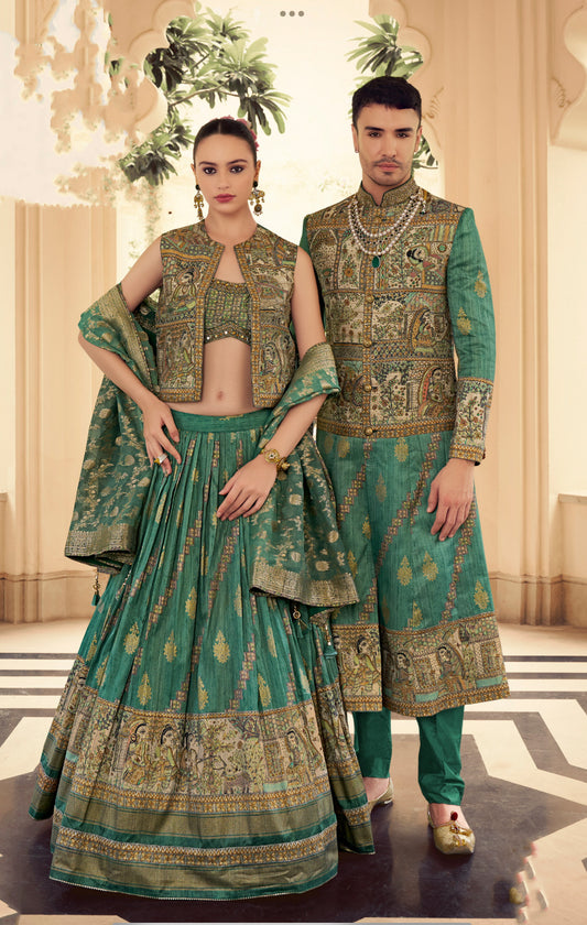 Eleganter rosa-grauer Braut-Lehenga mit Zarkan-Stickerei und Pailletten