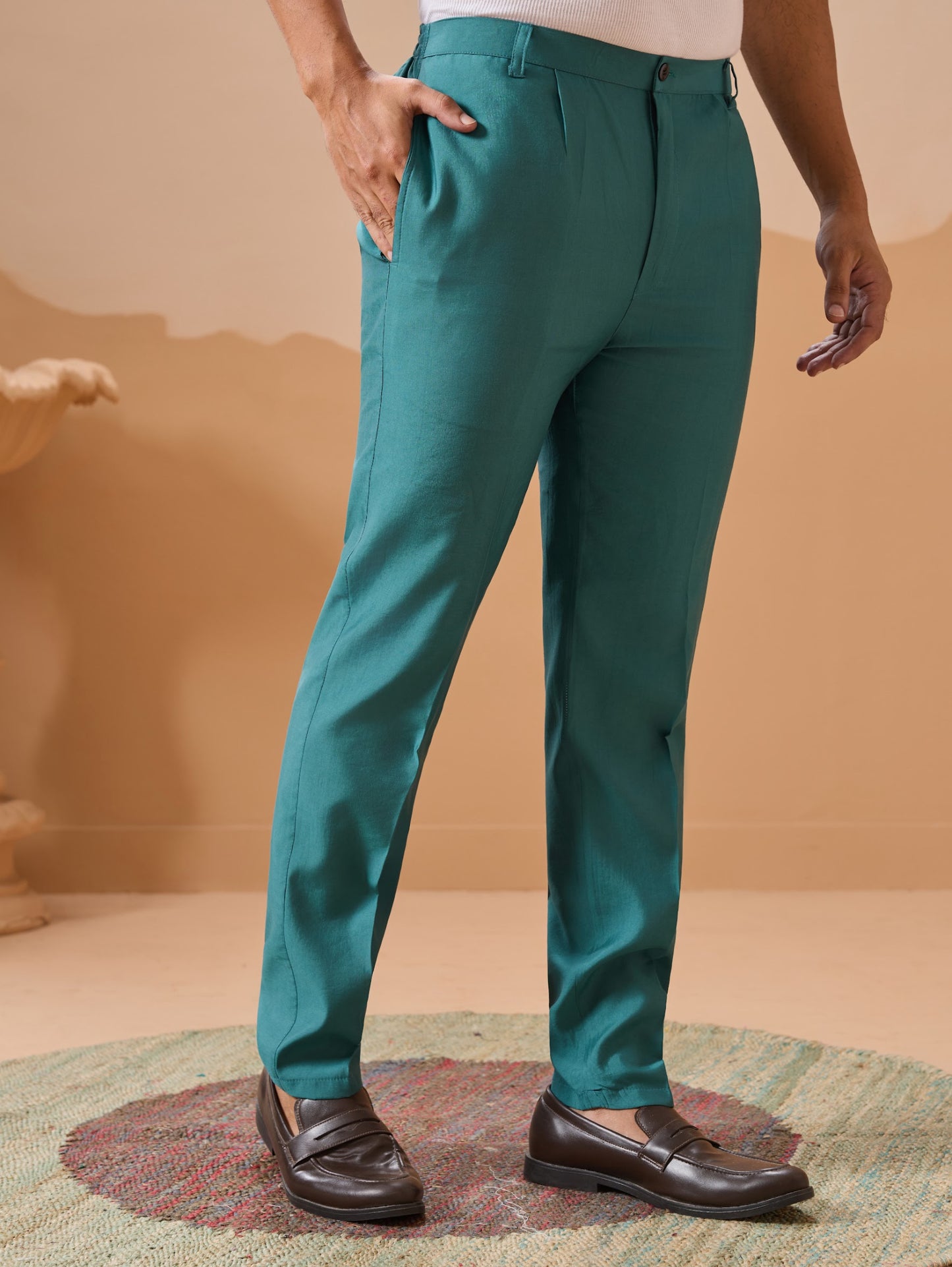 Ensemble Kurta Homme avec Veste Jacket Bleu Lagon COLLECTION JEET