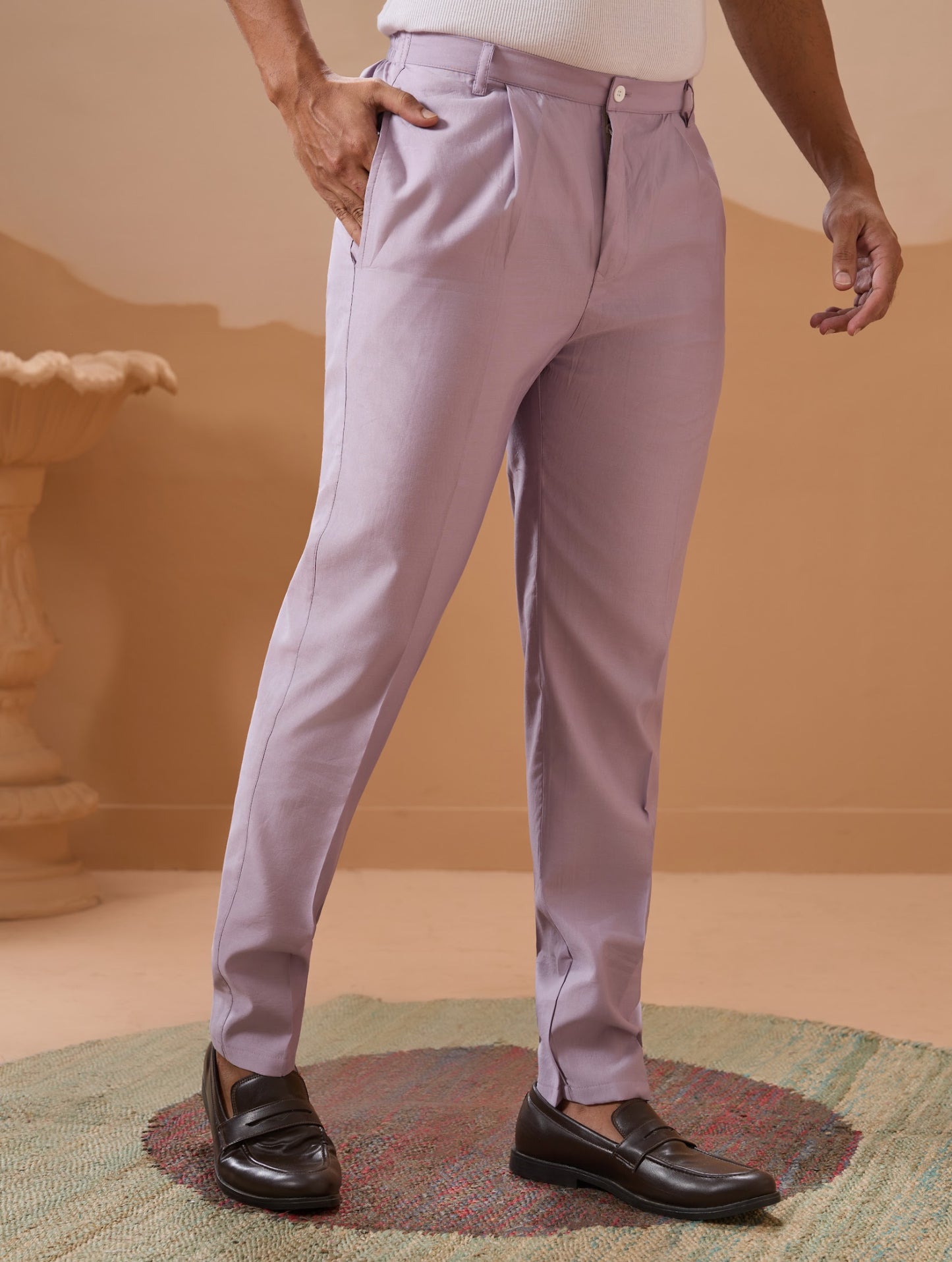 Ensemble Kurta Homme avec Veste Jacket Violet Lavande COLLECTION JEET