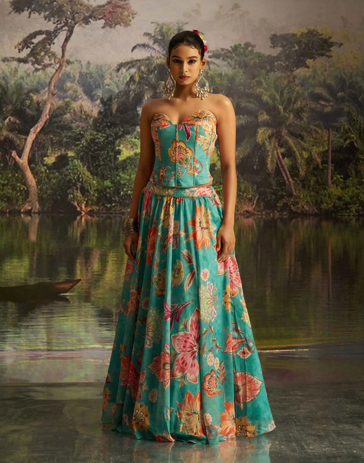 Elegant Pink Grey Bridal Lehenga with Zarkan Embroidery and Sequins