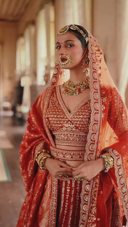 Exclusive Designer Fuchsia Pink Bridal Lehenga with Embroidered and Applique Work NAVYA COLLECTION 2025